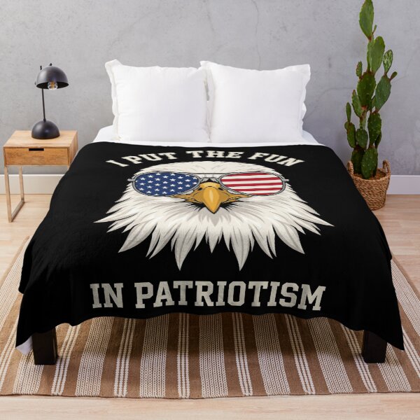 Item preview, I Put The Fun In Patriotism Funny American Patriot Bald Eagle designed and sold by SofenArt.