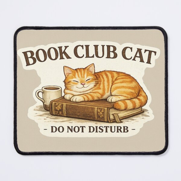 Item preview, Book Club Cat Do Not Disturb | Cozy Reading Cat | Book Lover Gift | Cat Reader Aesthetic designed and sold by astersgraphics.