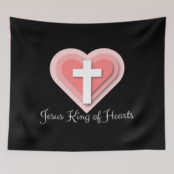 Item preview, Sacred Heart Christian Cross Minimalist Art designed and sold by Kuzmier.