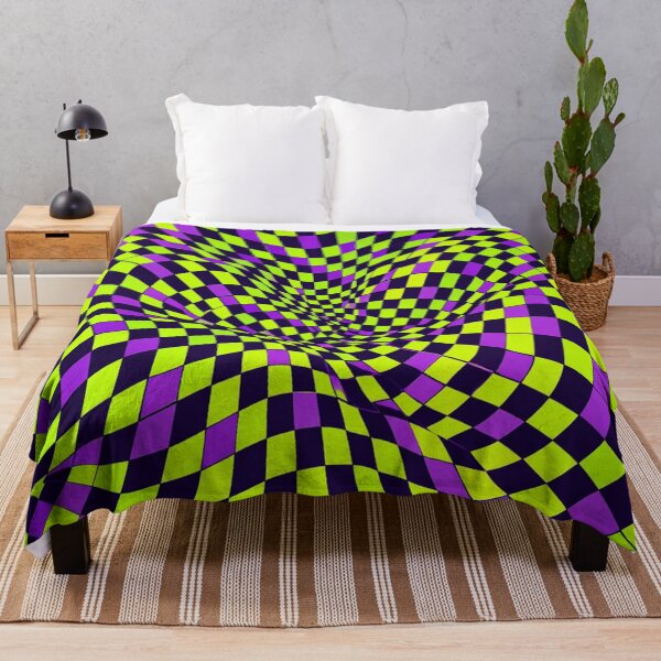 Item preview, Neon Checkerboard Warp designed and sold by Owcomm.