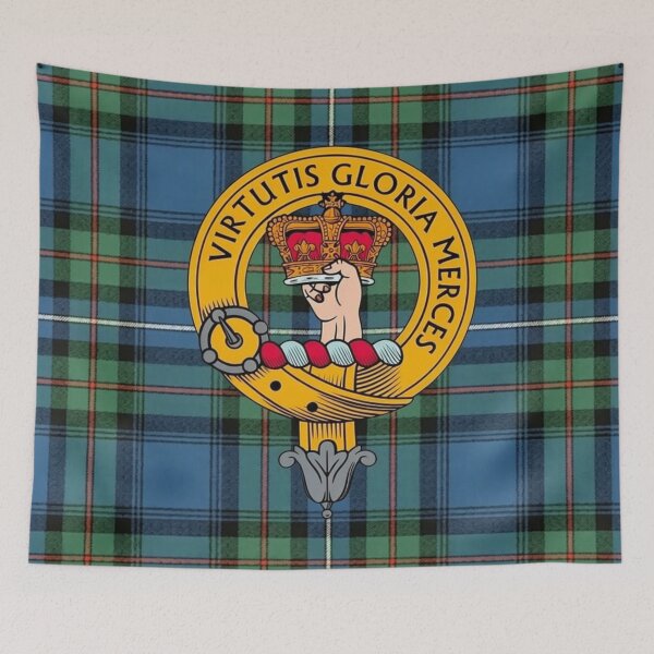 Item preview, Robertson Ancient Hunting Tartan and Crest designed and sold by Kirrindy Designs.