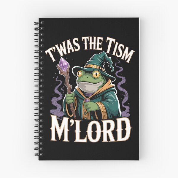 Item preview, T'was The 'Tism M'Lord Medieval Frog Wizard Funny Autism Meme designed and sold by Redgiant87x.