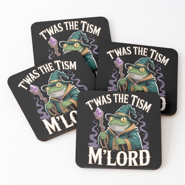 Item preview, T'was The 'Tism M'Lord Medieval Frog Wizard Funny Autism Meme designed and sold by Redgiant87x.