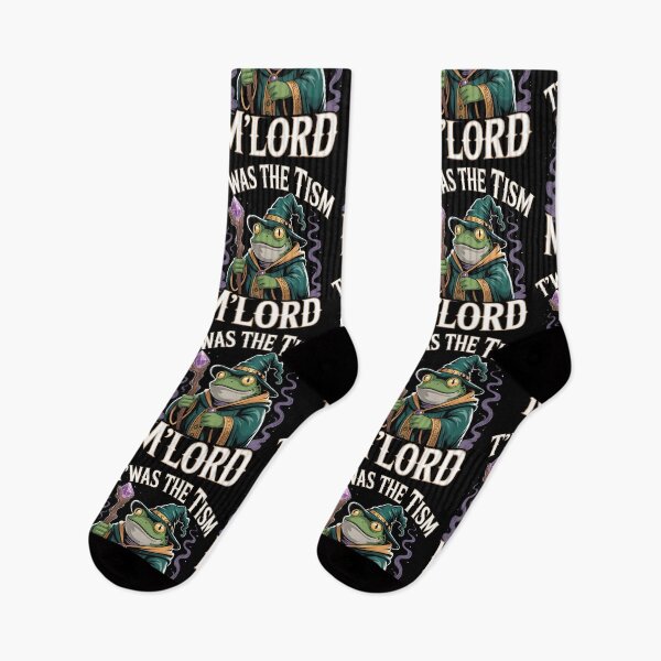 Item preview, T'was The 'Tism M'Lord Medieval Frog Wizard Funny Autism Meme designed and sold by Redgiant87x.
