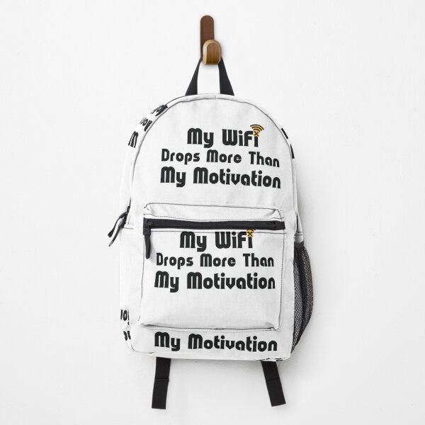 Item preview, My WiFi Drops More Than My Motivation – Funny Relatable Quote Shirt designed and sold by KRStyleClub.
