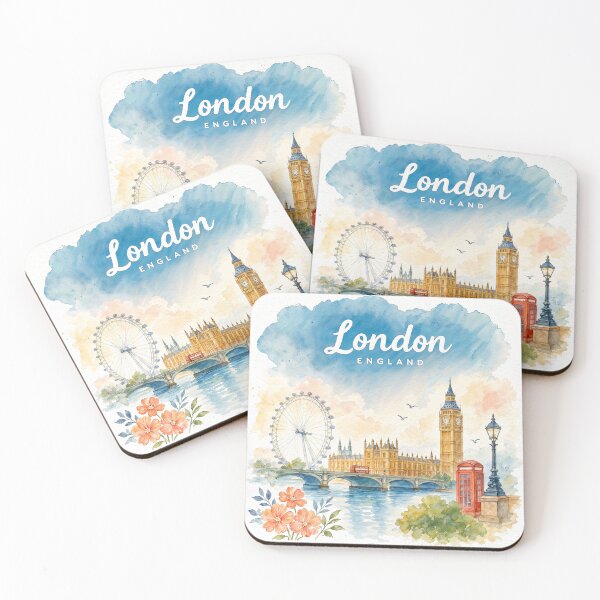 Item preview, Watercolor London England City Travel Art Design designed and sold by MindWind.