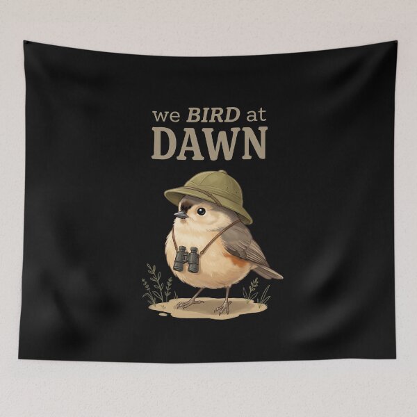 Item preview, We Bird At Dawn Birdwatching Birder Hobby designed and sold by SofenArt.