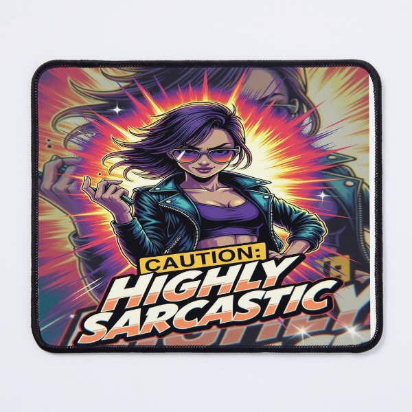 Item preview, Caution: Highly Sarcastic | Funny Sarcasm Graphic T-Shirt Design | Bold Attitude Streetwear for Women & Humor Lovers designed and sold by Sushikidsntod.
