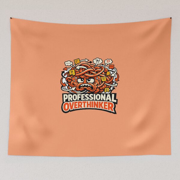 Item preview, Professional Overthinker designed and sold by Cosmos Creative Studios.