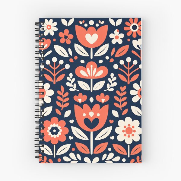 Item preview, Scandinavian Folk Floral Pattern designed and sold by Owcomm.