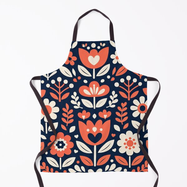 Item preview, Scandinavian Folk Floral Pattern designed and sold by Owcomm.