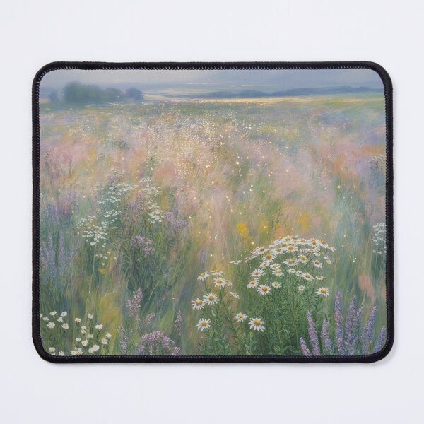 Item preview, Summer Wildflower Field After Rain – Impressionist Meadow Landscape Wall Art designed and sold by Tamas Das.