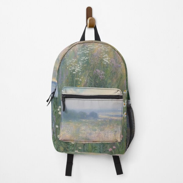 Item preview, Summer Wildflower Field After Rain – Impressionist Meadow Landscape Wall Art designed and sold by Tamas Das.