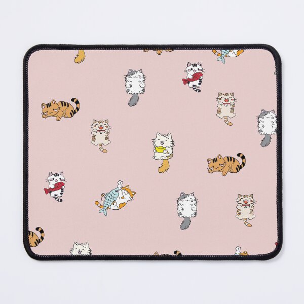 Item preview, Cute Kawaii Cats or kittens in funny poses - vector seamless pattern designed and sold by ChaReePat.