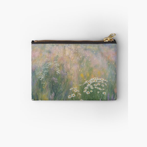 Item preview, Summer Wildflower Field After Rain – Impressionist Meadow Landscape Wall Art designed and sold by Tamas Das.