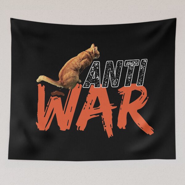 Item preview, Cat Meme Anti War Design3 designed and sold by HappyHavenStu.