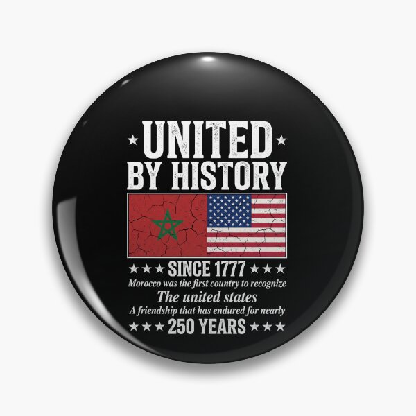 Item preview, United By History Morocco United States Friendship 1777 American Moroccan Heritage designed and sold by SofenArt.
