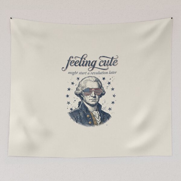 Item preview, Feeling Cute Might Start A Revolution Later George Washington designed and sold by dudelinart.