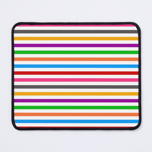 Item preview, Rainbow Colorful Stripes Lines Pattern - White designed and sold by PatternTitan.