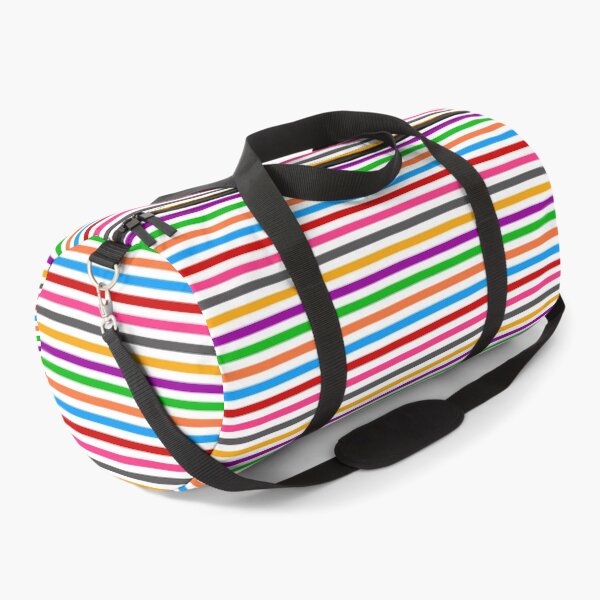Item preview, Rainbow Colorful Stripes Lines Pattern - White  designed and sold by PatternTitan.
