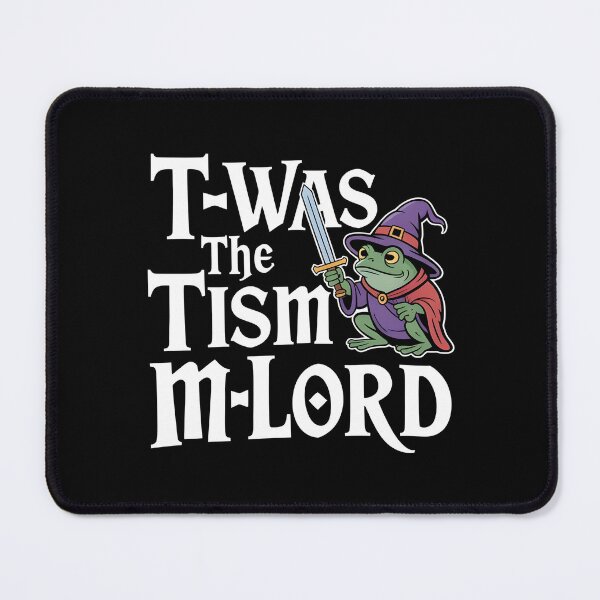Item preview, T'was The 'Tism M'Lord Fantasy Frog Wizard Funny Autism designed and sold by Redgiant87x.