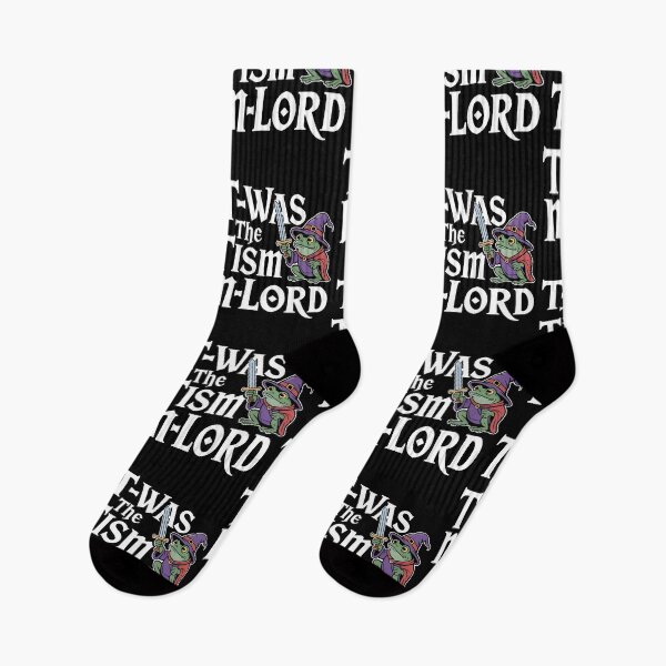 Item preview, T'was The 'Tism M'Lord Fantasy Frog Wizard Funny Autism designed and sold by Redgiant87x.
