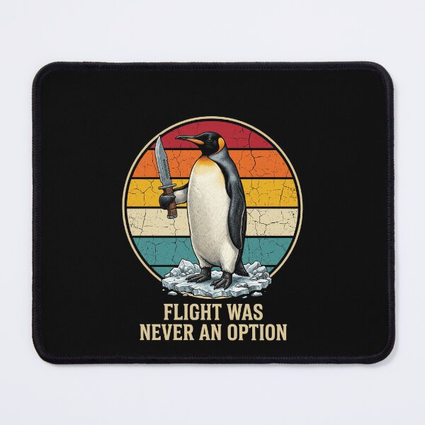 Item preview, Flight Was Never An Option Funny Penguin Knife Humor Animal Meme Lover designed and sold by SofenArt.