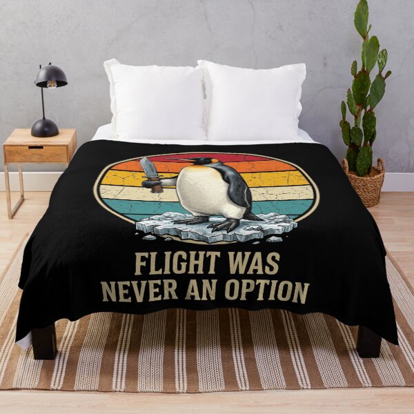 Item preview, Flight Was Never An Option Funny Penguin Knife Humor Animal Meme Lover designed and sold by SofenArt.