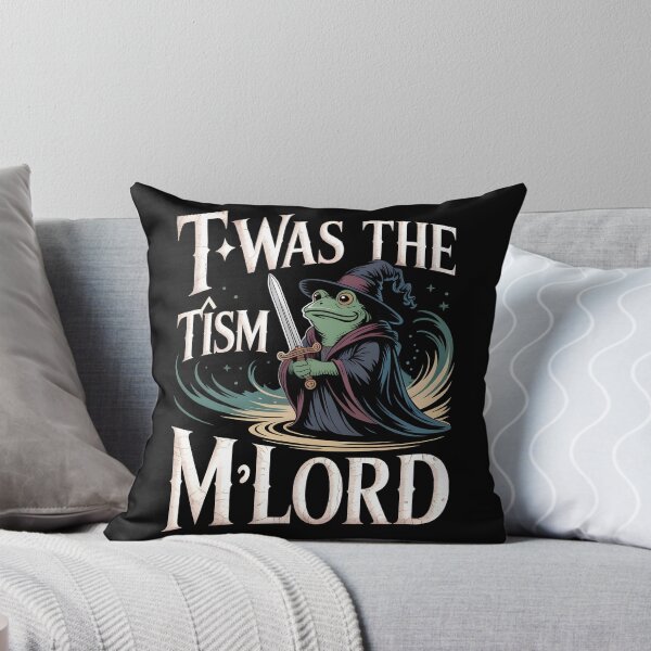 Item preview, T'was The 'Tism M'Lord Medieval Meme Featuring a Frog Wizard Knight designed and sold by Redgiant87x.
