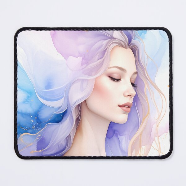 Item preview, Ethereal Watercolor Goddess Gold Foil designed and sold by ToxicInkArt.