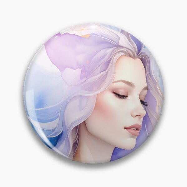 Item preview, Ethereal Watercolor Goddess Gold Foil designed and sold by ToxicInkArt.