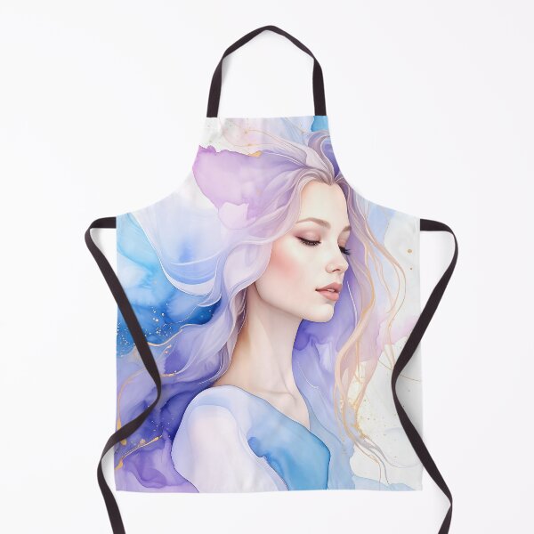 Item preview, Ethereal Watercolor Goddess Gold Foil designed and sold by ToxicInkArt.