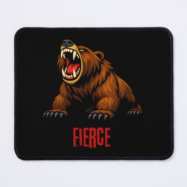 Item preview, Fierce Roaring Grizzly Bear Sticker and T-Shirt designed and sold by ROARSOME DESiGNS.