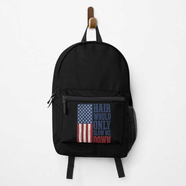 Item preview, Hair Would Only Slow Me Down American Flag Veteran Patriot designed and sold by SofenArt.