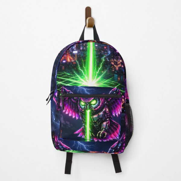 Item preview, Cyber Owl Over Neo Tokyo – Neon Guardian of the Night designed and sold by Neo Tokio.