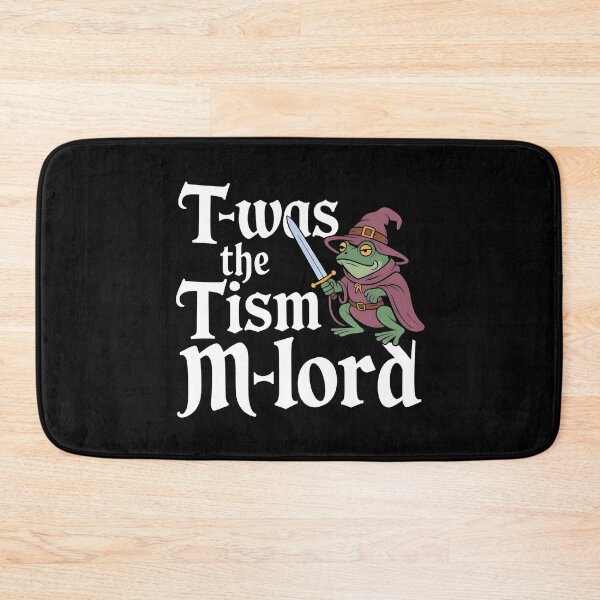 Item preview, T'was The 'Tism M'Lord Funny Autism Medieval Fantasy Frog Wizard designed and sold by Redgiant87x.