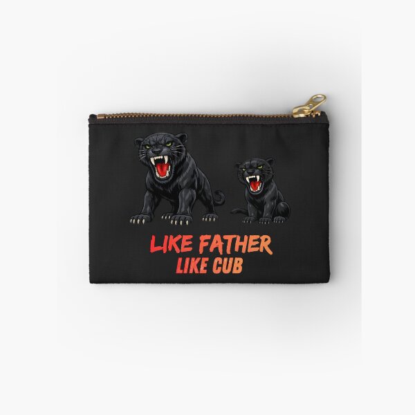 Item preview, Like Father Like Cub – Black Panther Father and Son Illustration designed and sold by ROARSOME DESiGNS.