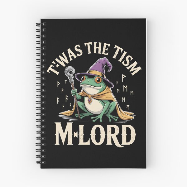Item preview, T'was The 'Tism M'Lord Funny Knight Meme with Frog Wizard Magic designed and sold by Redgiant87x.
