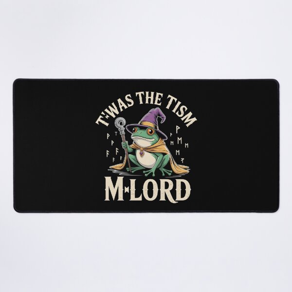 Item preview, T'was The 'Tism M'Lord Funny Knight Meme with Frog Wizard Magic designed and sold by Redgiant87x.