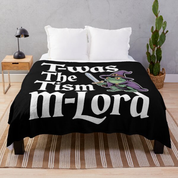 Item preview, T'was The 'Tism M'Lord Medieval Frog Wizard Meme for Fantasy Geeks designed and sold by Redgiant87x.