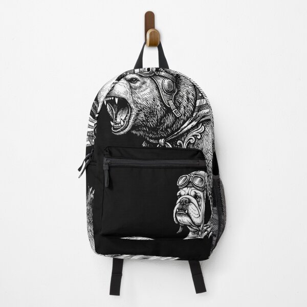 Item preview, Patriotic Bulldog Riding Grizzly Bear Graphic designed and sold by TeNovaStudio ⭐⭐⭐⭐⭐.