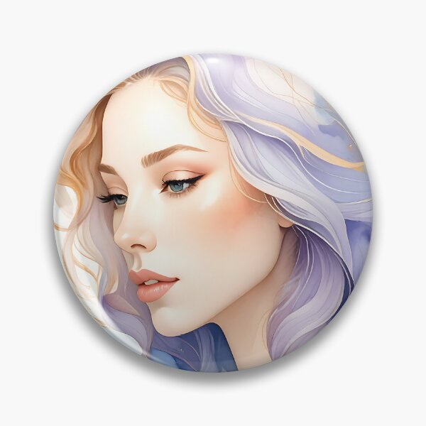 Item preview, Ethereal Watercolor Goddess Gold Foil designed and sold by ToxicInkArt.