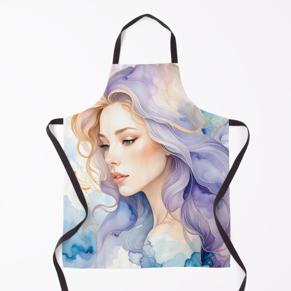 Item preview, Ethereal Watercolor Goddess Gold Foil designed and sold by ToxicInkArt.