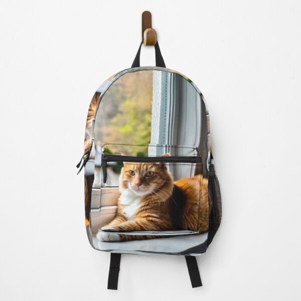Item preview, Animals - Ginger and White Cat, Contemplation on a Windowsill designed and sold by DoodyPets.