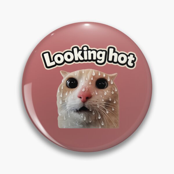 Item preview, Looking Hot, Feeling Not – Funny Anxious Cat  designed and sold by jeehh.