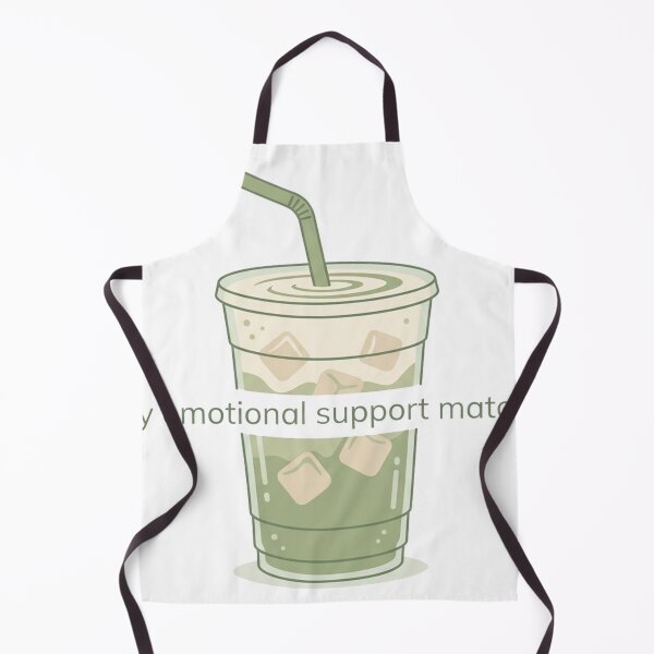Item preview, My Emotional Support Matcha Iced Latte Aesthetic Vector designed and sold by The Cozy Chapter.