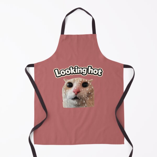 Item preview, Looking Hot, Feeling Not – Funny Anxious Cat designed and sold by jeehh.