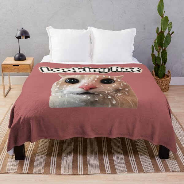 Item preview, Looking Hot, Feeling Not – Funny Anxious Cat designed and sold by jeehh.