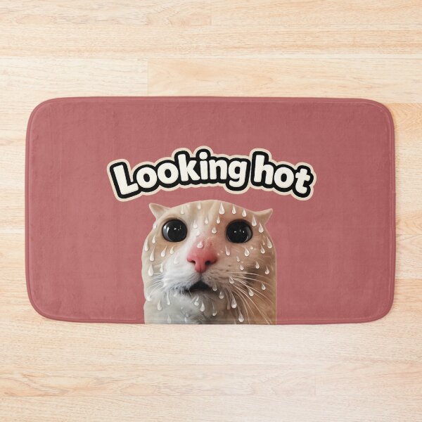 Item preview, Looking Hot, Feeling Not – Funny Anxious Cat  designed and sold by jeehh.