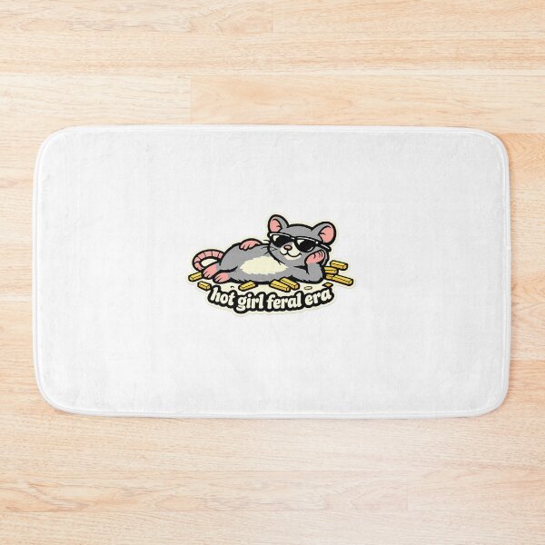 Item preview, Funny Rat Hot Girl Feral Era Black Sunglasses Sticker designed and sold by MIROUZ2000.
